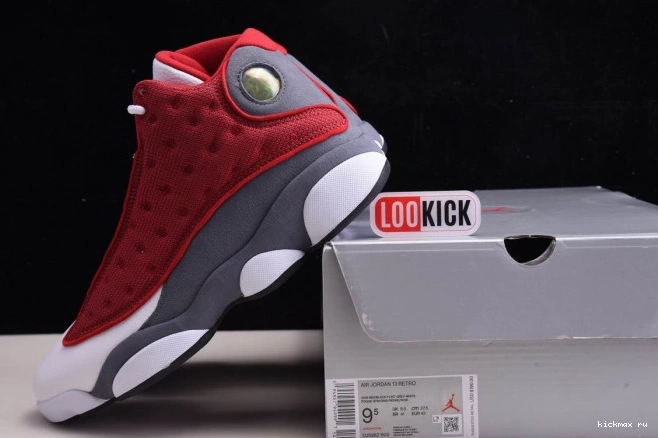 Rep Gym Grey Jordan Red Flint Retro Air 13 414571-600 0811